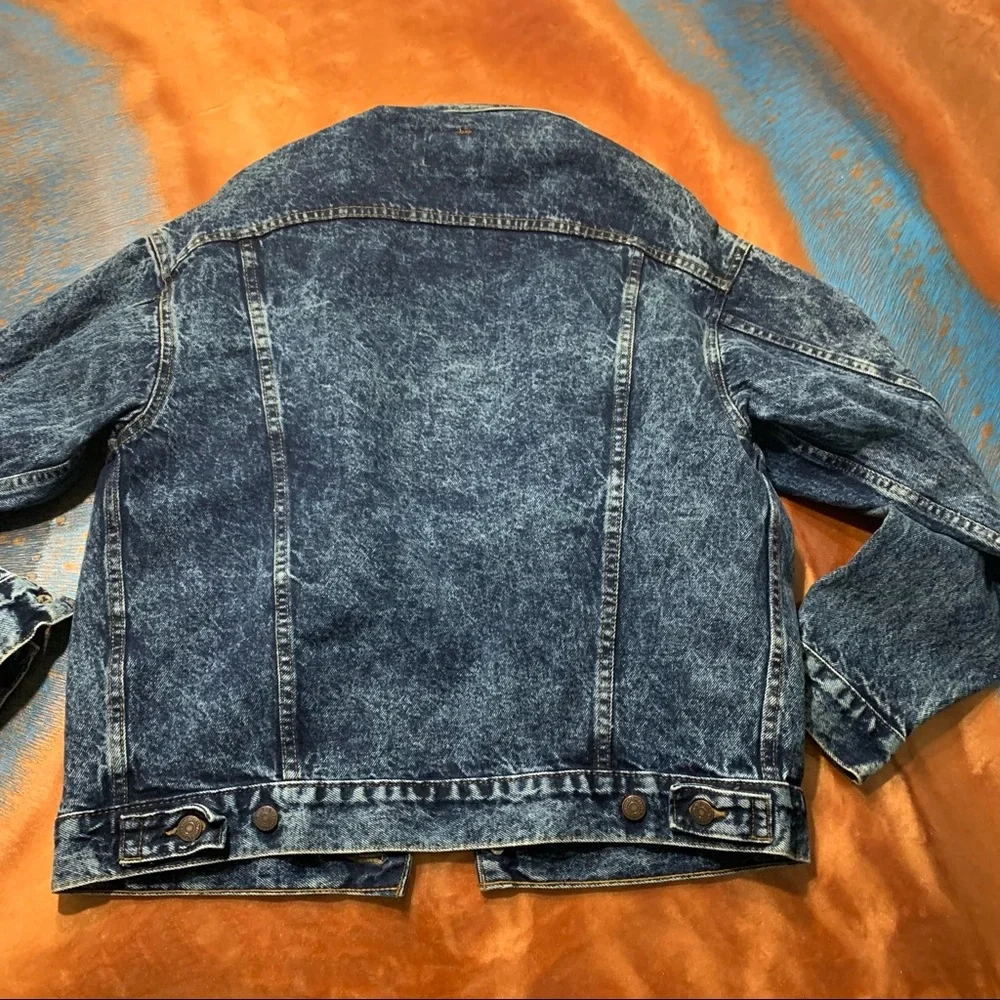 Vintage Levis Denim bleach wash Jean Jacket